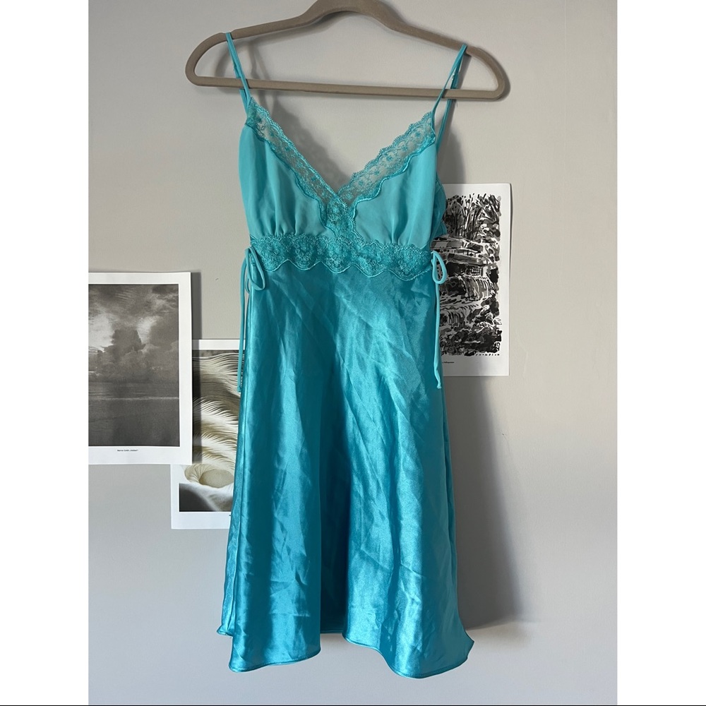 Y2K Mini Slip Dress with bow details